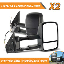 Pair of Extendable Towing Mirrors for Toyota Landcruiser 200 Series 2007-2019