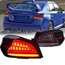 Left+Right Clear Lens LED Tail Lights Rear Lamp For 2014-2021 Subaru WRX & Subaru WRX STI