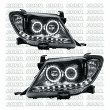 DRL LED Projector Angel Eye Headlights For Toyota Hilux 2005-2011