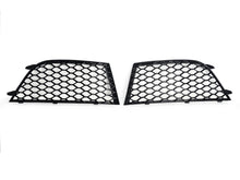 Pair Front Bumper Honeycomb Fog Light Grilles Audi RS4 2013-2015