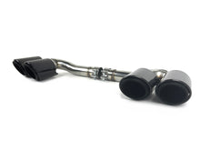 For 2019-2024 VW Touareg 3.0 Gloss Black Twin Round Exhaust Tips Muffler Tailpipe Replacement