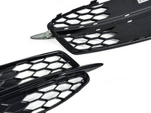 All Black Fog Light Grille Covers Left+Right Audi A6 C7 S-Line S6 2012-2015