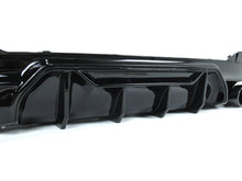 For 2017-2023 BMW G30 5 Series 540i M-Sport Gloss Black Rear Diffuser M5 Style w/ Twin Exhaust Tips