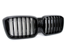 For 2022+ BMW X3 G01 X4 G04 Glossy Black Front Kidney Grille Grill w/o Camera