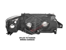 Pair LH+RH Head Light Angel Eyes (Black) For Ford Falcon FG s1 XR6 XR8 2008-2011 Headlights