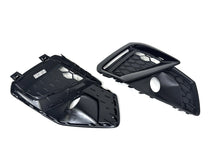 Pair Front Bumper Fog Light Grille Bezels For Audi A4 S4 S-Line 2020-2024