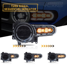 LED Dual Beam Headlights For Toyota FJ Cruiser 2007-2023 with Dynamic Animation Lighting