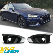 Chrome/ Black Fog Light Grill Bezels for Audi A4 B9 Non-Sline 2020-2024