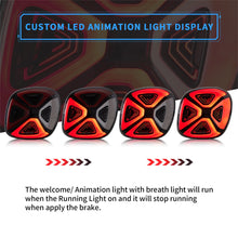 Pair Smoked LED Tail Lights For Mercedez Smart 453 Fortwo Forfour 2015-2020
