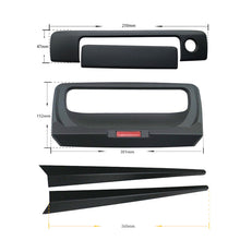 Matt Black Tailgate Handle Trim Cover For Ford Ranger T6 T7 T8 2012-2022 w/ Key Hole