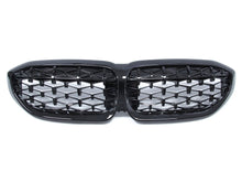 Gloss Black Diamond Front Kidney Grill Grille for 2019-2022 BMW G20 330i M340i