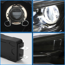 LED Headlights Head Lamps w/ Bulbs For Mitsubishi Lancer EVO X w/Black Bezel