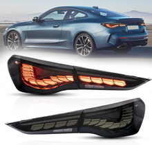 Smoked LED Tail lights Rear Lamps Assembly For BMW 4 Series G22 G23 G26 M4 G82 G83 2021-2024