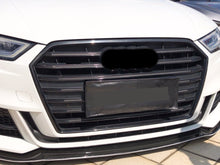 Gloss Black S3 Style Front Grille For Audi A3 S3 8V 2017–2020 Without ACC