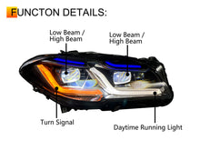 Pair LED Headlights Assembly for BMW 5 Series F10 F11 528i 535i 2010–2013 Xenon w/o AFS