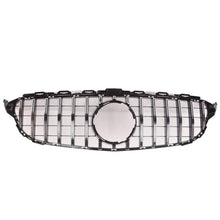 Chrome GTR Front Grill Grille w/o Camera for Mercedes C-Class W205 S205 2015-2018