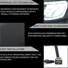 Headlights FULL LED Reflector For Subaru Impreza 2008-11/WRX 2012-2013 14