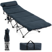 Travel Camping Cot Folding Retractable w/Removable Mattress & Carry Bag