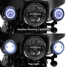 Pair 4.5 inch LED Fog Lights Clock Design For Harley Road King Electra Glide Motorcycle Model