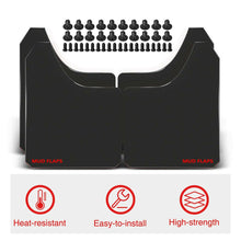 4x Front & Rear Black Colour Universal Splash Guards Mud Flaps Mudflap for Nissan Patrol GU