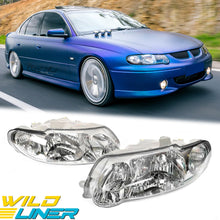 LH+RH Chrome Tear Drop Headlights For Holden Commodore VX VU Acclaim Executive S 2000–2002