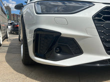 Pair Front Bumper Fog Light Grille Bezels For Audi A4 S4 S-Line 2020-2024