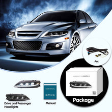 FULL LED Headlights Projector Fit 03-08 Mazda 6 W/Sequential & Startup Set