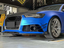 Pair Front Bumper Honeycomb Fog Light Grilles Audi RS6 2014-2018