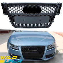 RS5 Style Honeycomb Black Front Grille For Audi A5 S5 B8 8T 2008–2012