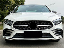Gloss Black Front Bumper Canard Fog Light Trim For Mercedes W177 A35 AMG 2019+