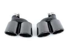 Gloss Black Rear Diffuser + Exhaust Tips for Audi A4 S-line Sedan B9 2017 2018 2019 di183