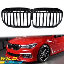 Gloss Black Front Kidney Grille Grill For 2019-2023 BMW G11 G12 LCI 7 Series Sedan 4DR fg173