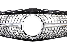 Chrome Diamond Front Grill for Mercedes C Class W205 C180 C200 C250 2019-2021 w/o Camera fg62