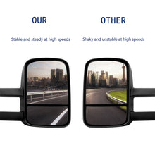 2x L+R Extendable Towing Mirrors Black for Toyota Land Cruiser 70-79 Series 1984-2022