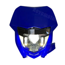 LED Headlight w/Blue Fairing For Yamaha WR450F WR250F Enduro Supermoto Dirt Bike