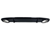 Black Rear Diffuser + Chrome Exhaust Tips for Audi A4 B8.5 Non-Sline 2013-2016 di199
