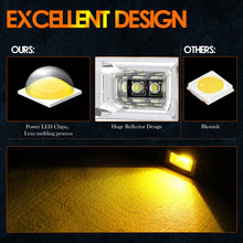 2x 3" LED Work Light Bar Cube Flood Pods Driving Fog Reverse 3000K Pods ATV 4WD