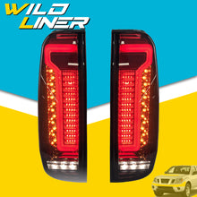 Sequential Smoked Black LED Rear Tail Light Brake Lamp For Nissan Navara D40 2005-2016