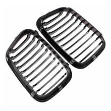 Gloss Black Front Hood Kidney Grille for BMW 3-Series E46 Sedan 1998-2001