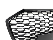 For 2019-2024 Audi A6 S6 C8 Gloss Black Front Bumper Mesh Grille Honeycomb Grill RS6 Style
