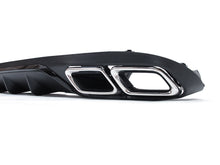 Black Rear Diffuser Chrome Exhaust Tips for Mercedes W213 Non-AMG 2017-2020