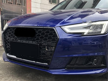 RS4 Style Honeycomb Front Bumper Grille For Audi A4 S4 B9 2017–2019