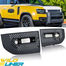Front bumper Led Fog Lamp + grille cover For 2020-2024 Land Rover Defender L663