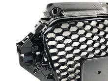 RS3 Style Black Badgeless Front Grille For Audi A3 S3 8V 2014–2016