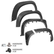 6pcs Fender Flares Wide Body Matt Black For Mitsubishi Triton MR 2019-2023 Dual Cap