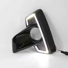 For 2017-2019 Toyota Hilux Revo Rocco LED DRL Fog Lamp Daytime Running Lights w/ Turn Signal