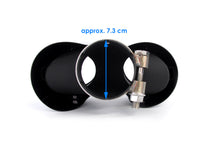 Black Exhaust Tips for Land Rover Defender 90 110 2020–2024 P300 P400