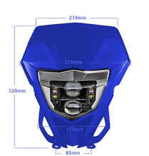Blue H4 LED Headlight Hi/Lo Beam For Yamaha WR250F WR450F TTR 250 400 426 450