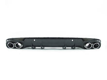 C43 AMG Style Rear Diffuser + Silver Exhaust Tips For Mercedes-Benz W205 C205 C300 C43 Coupe AMG 2015-2021