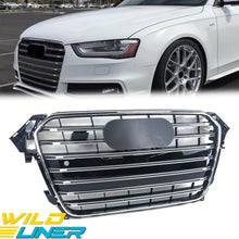 Chrome S4 Style Front Bumper Grille For Audi A4 S4 B8.5 2013–2016 Replacement